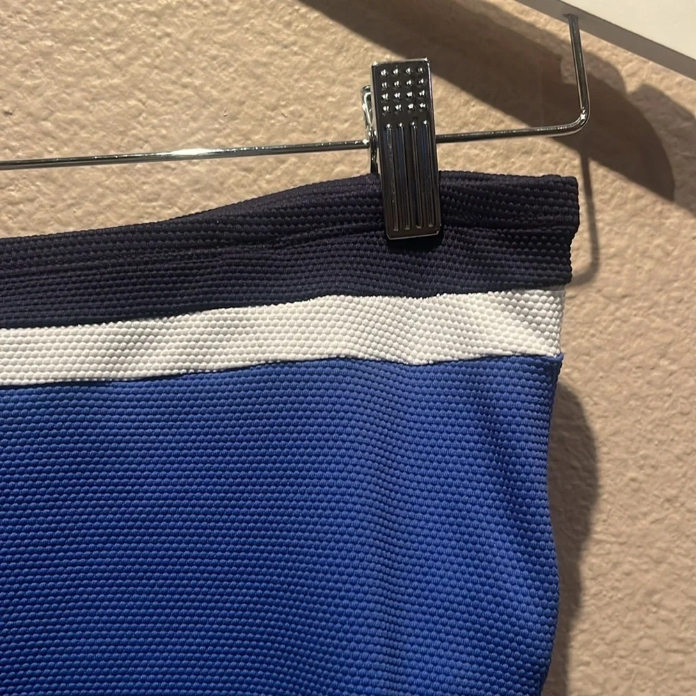 Tommy Bahama Women’s Bandkini Island cays Color block Bandeau Swim Top Small